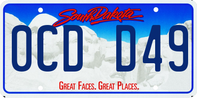 SD license plate 0CDD49