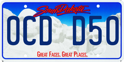 SD license plate 0CDD50