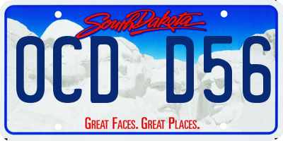 SD license plate 0CDD56