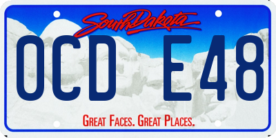 SD license plate 0CDE48