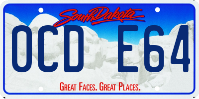 SD license plate 0CDE64