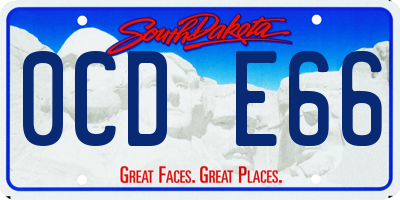 SD license plate 0CDE66