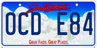 SD license plate 0CDE84