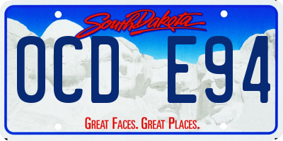 SD license plate 0CDE94
