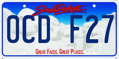 SD license plate 0CDF27