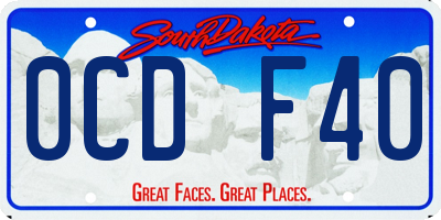 SD license plate 0CDF40