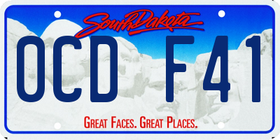 SD license plate 0CDF41