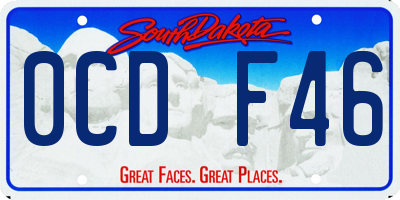 SD license plate 0CDF46