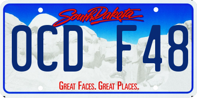 SD license plate 0CDF48