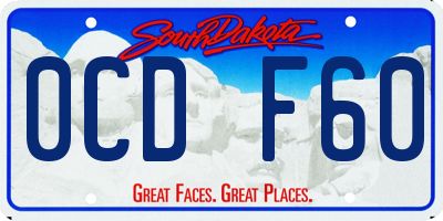 SD license plate 0CDF60