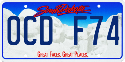 SD license plate 0CDF74