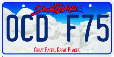 SD license plate 0CDF75