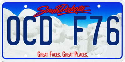 SD license plate 0CDF76