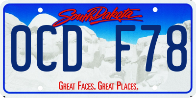 SD license plate 0CDF78