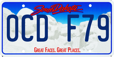SD license plate 0CDF79