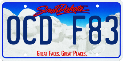 SD license plate 0CDF83