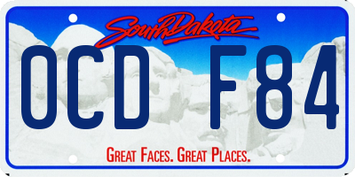 SD license plate 0CDF84