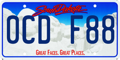 SD license plate 0CDF88