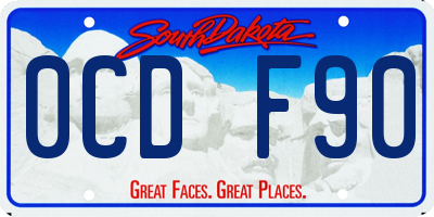 SD license plate 0CDF90