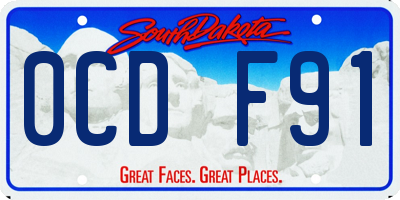 SD license plate 0CDF91