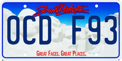 SD license plate 0CDF93