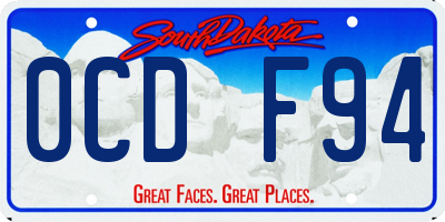 SD license plate 0CDF94