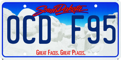 SD license plate 0CDF95