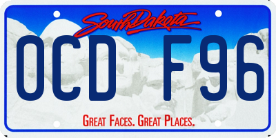 SD license plate 0CDF96