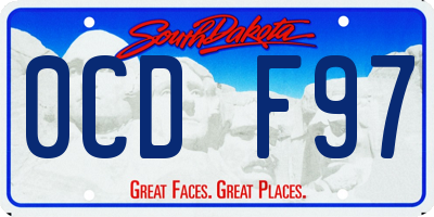 SD license plate 0CDF97