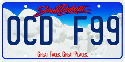SD license plate 0CDF99