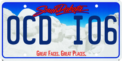 SD license plate 0CDI06