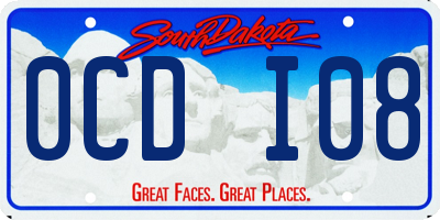 SD license plate 0CDI08