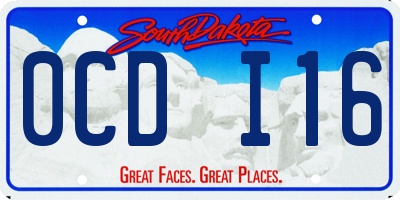 SD license plate 0CDI16