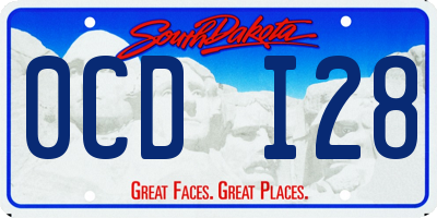 SD license plate 0CDI28