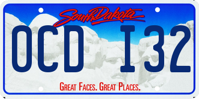 SD license plate 0CDI32