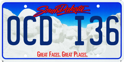 SD license plate 0CDI36