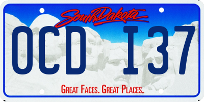 SD license plate 0CDI37