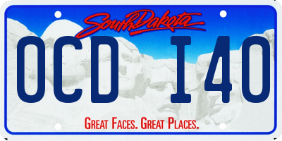 SD license plate 0CDI40