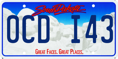 SD license plate 0CDI43