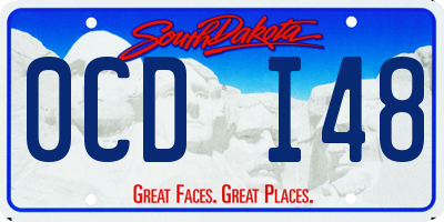 SD license plate 0CDI48