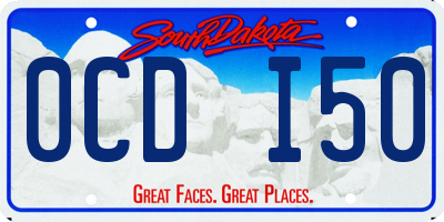 SD license plate 0CDI50