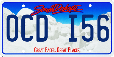 SD license plate 0CDI56