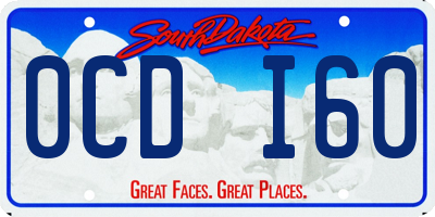 SD license plate 0CDI60