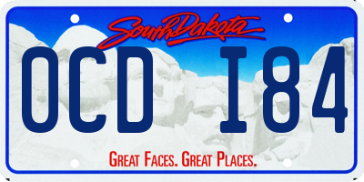 SD license plate 0CDI84