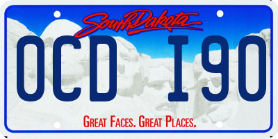 SD license plate 0CDI90