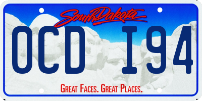SD license plate 0CDI94
