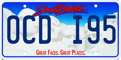 SD license plate 0CDI95