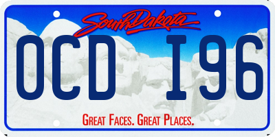 SD license plate 0CDI96