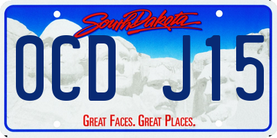 SD license plate 0CDJ15