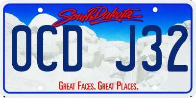 SD license plate 0CDJ32